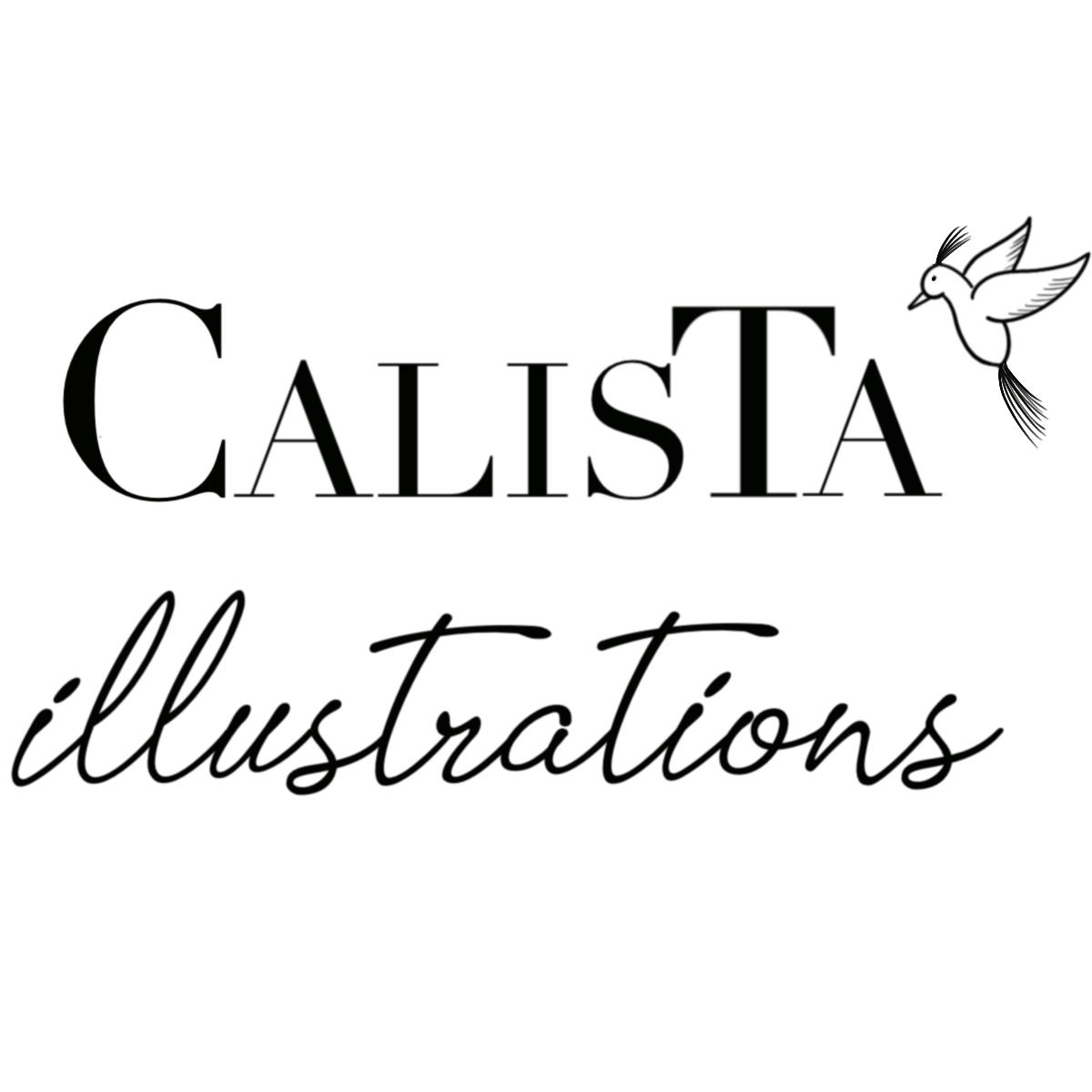 Logo noir Calista illustrations